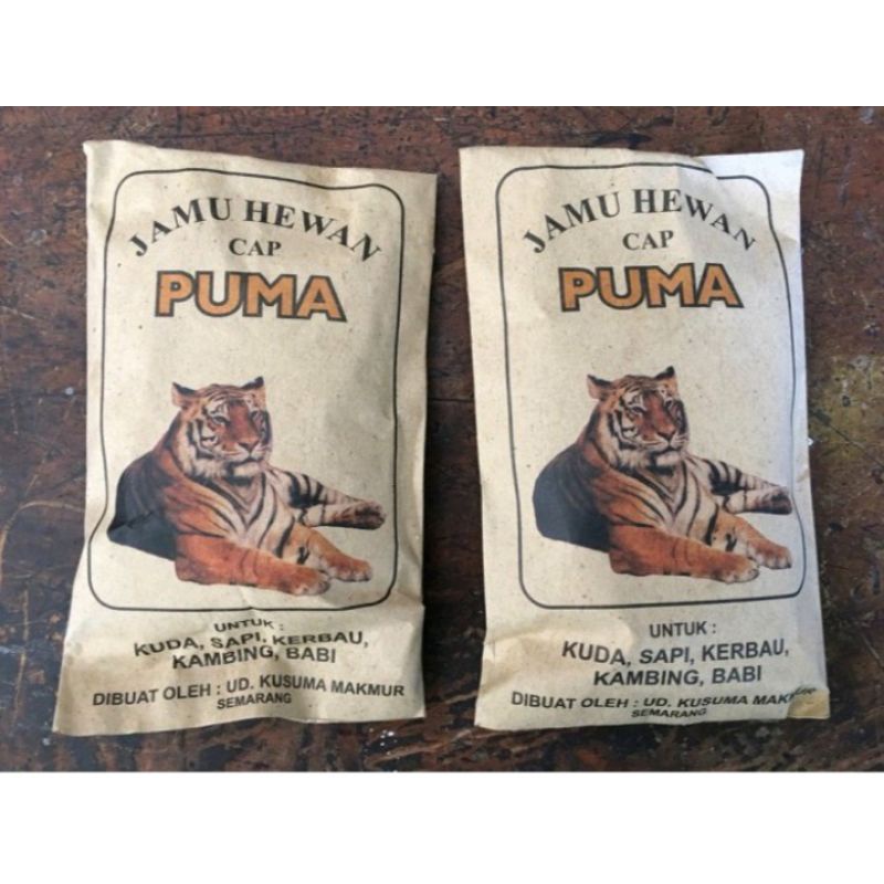 JAMU HEWAN CAP PUMA MACAN UNTUK SAPI KAMBING & DOMBA