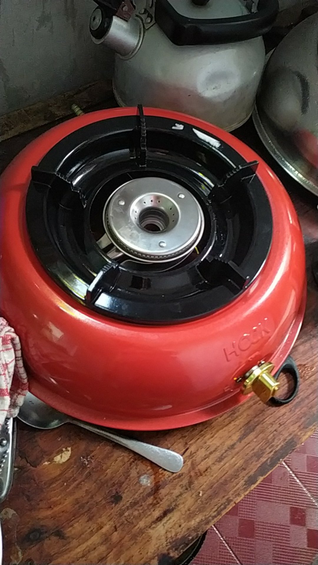 Hock Mutiara Deluxe 100md Kompor Gas 1 Tungku Si Api Biru - Warna Merah (paling Larisss)