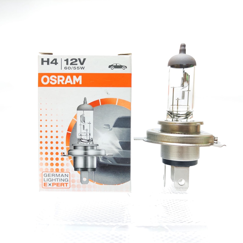 BOHLAM MOTOR H4 ORIGINAL OSRAM 12V 60/55 WATT WARNA KUNING CB150R