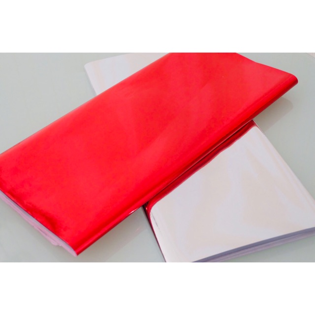 

kertas metalik merah silver mengkilap spesial DIRGAHAYU HUT RI