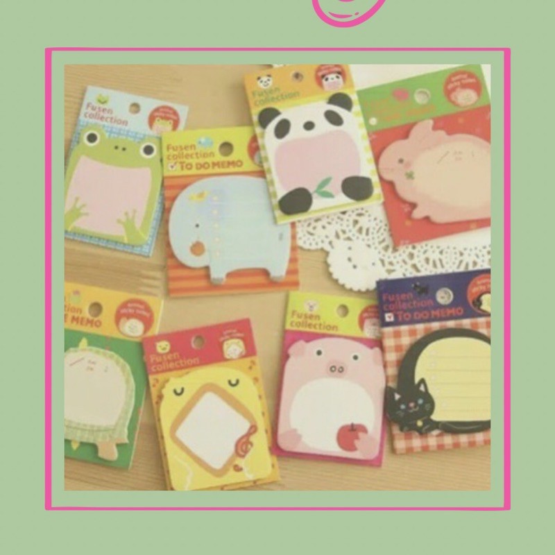 

STICKY NOTE KARAKTER HEWAN LUCU | MEMO LIST