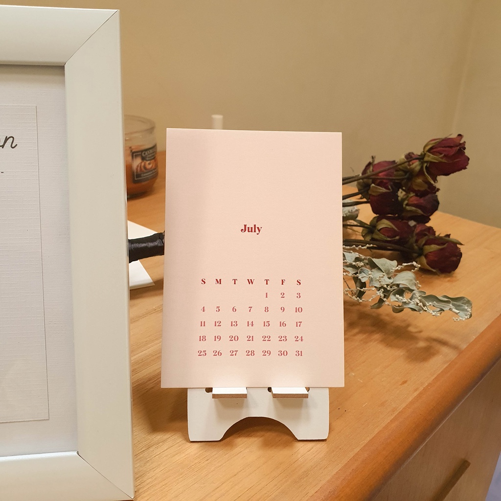 

Petite Calendar 2021 second half - Kalender Meja Mini Aesthetic