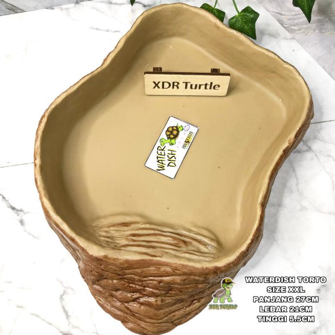 BISA COD WATER DISH TORTO JUMBO XXL BESAR KOKOH ALDABRA SULCATA PARDALIS KURA TERBATAS Kode 231
