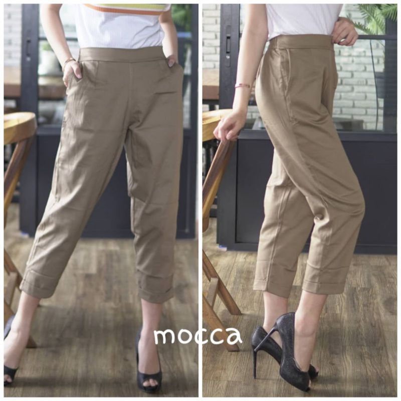 CELANA WANITA 7/9 PANTS KATUN TWILL STRECH PREMIUM