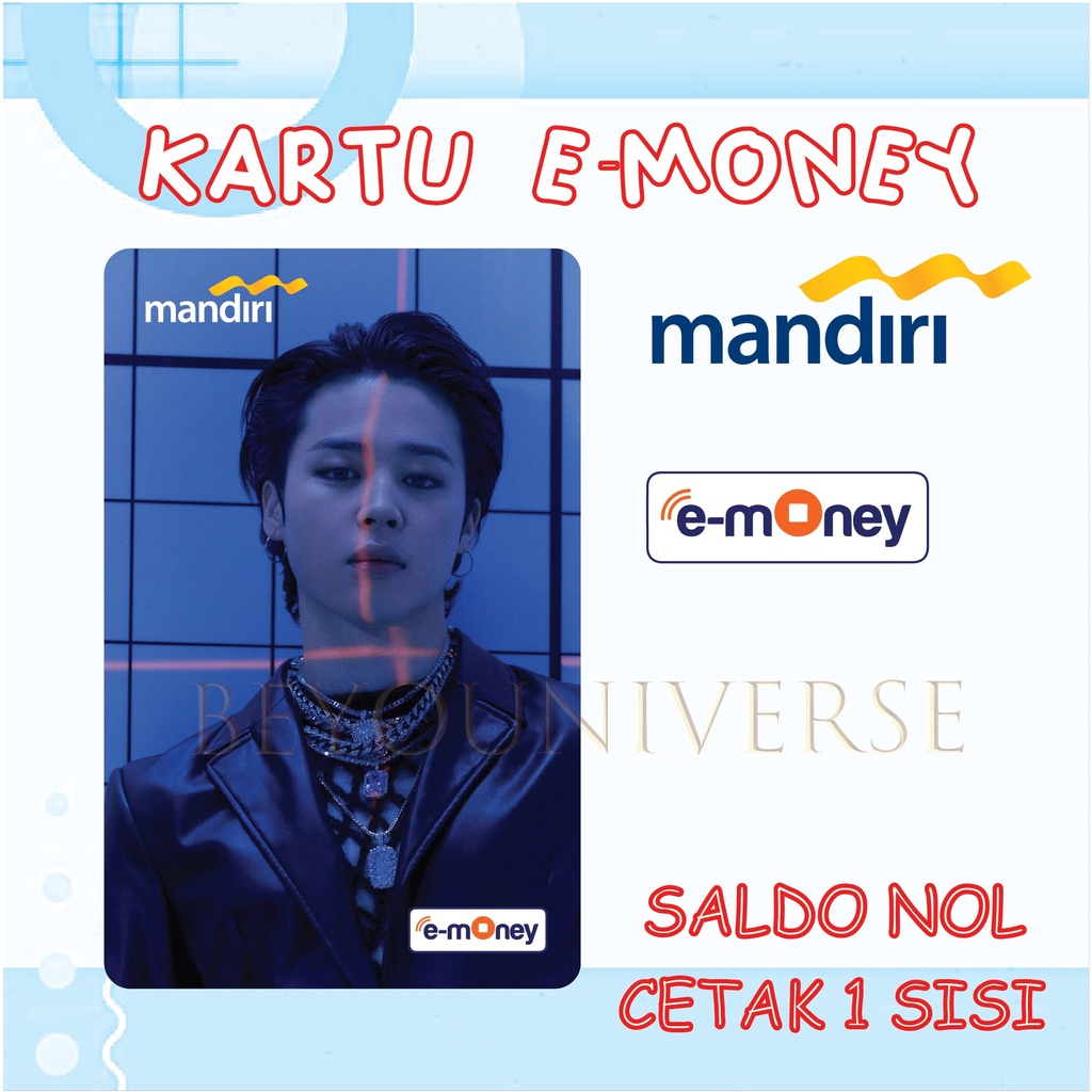 Kartu FLAZZ BCA gen 2 / MANDIRI E-money Foto Jimin BTS PROOF Photo Concept 1 Emoney Etoll Custom Had