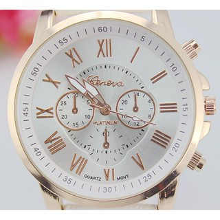 TJM Jam Tangan Geneva Leather Quartz / Jam Tangan Fashion