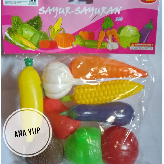 Ay Mainan Buah Buahan Sayur Sayuran Plastik Mainan Edukasi Shopee Indonesia
