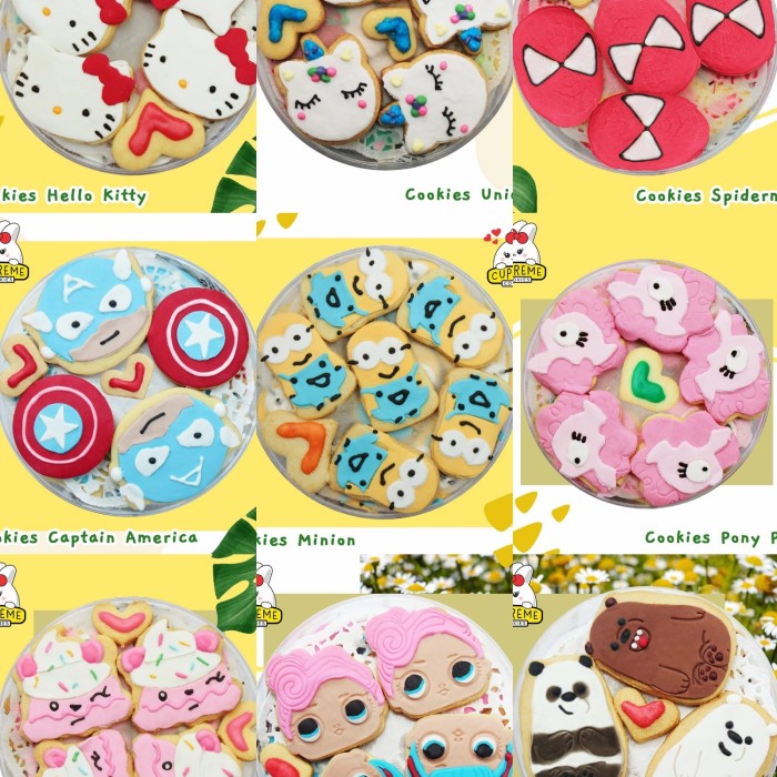 

Cookies Karakter Lucu/Kue Lebaran/Kue Kering/Hadiah Istimewa - Hello Kitty