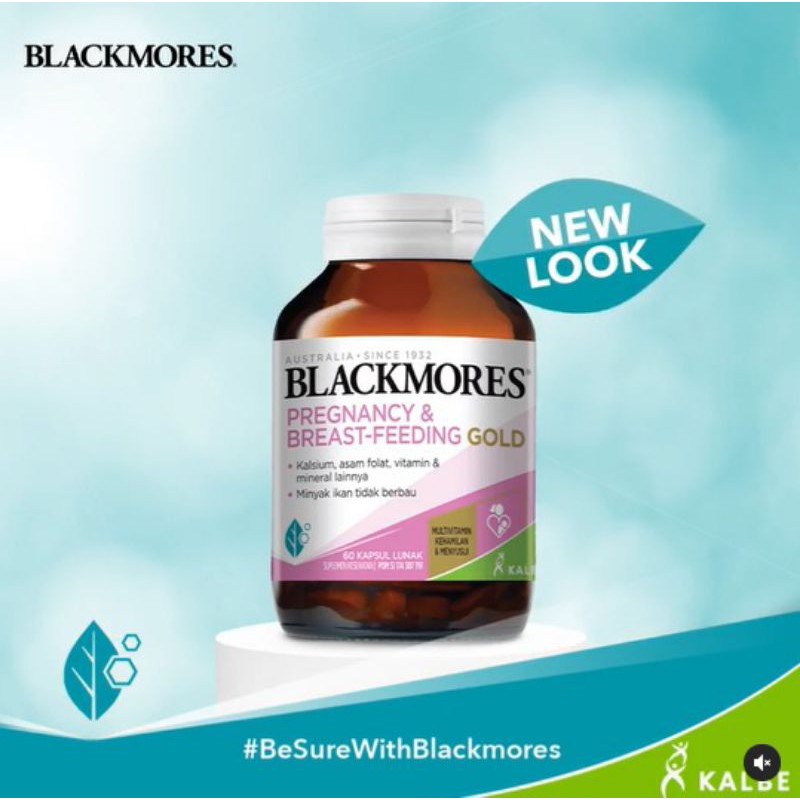 Promo BLACKMORES Pregnancy &amp; Breast Feeding Gold 60 120 kapsul ED 2024