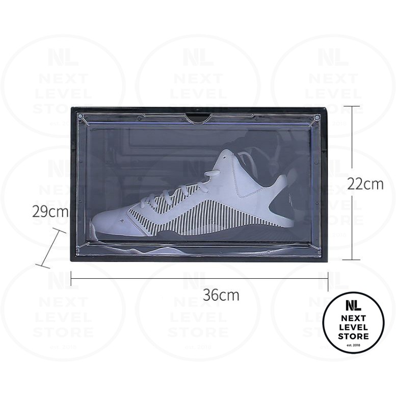 Side Open Flip Sneaker Shoes Box XL Premium Kotak Sepatu Basket Magnet NEW