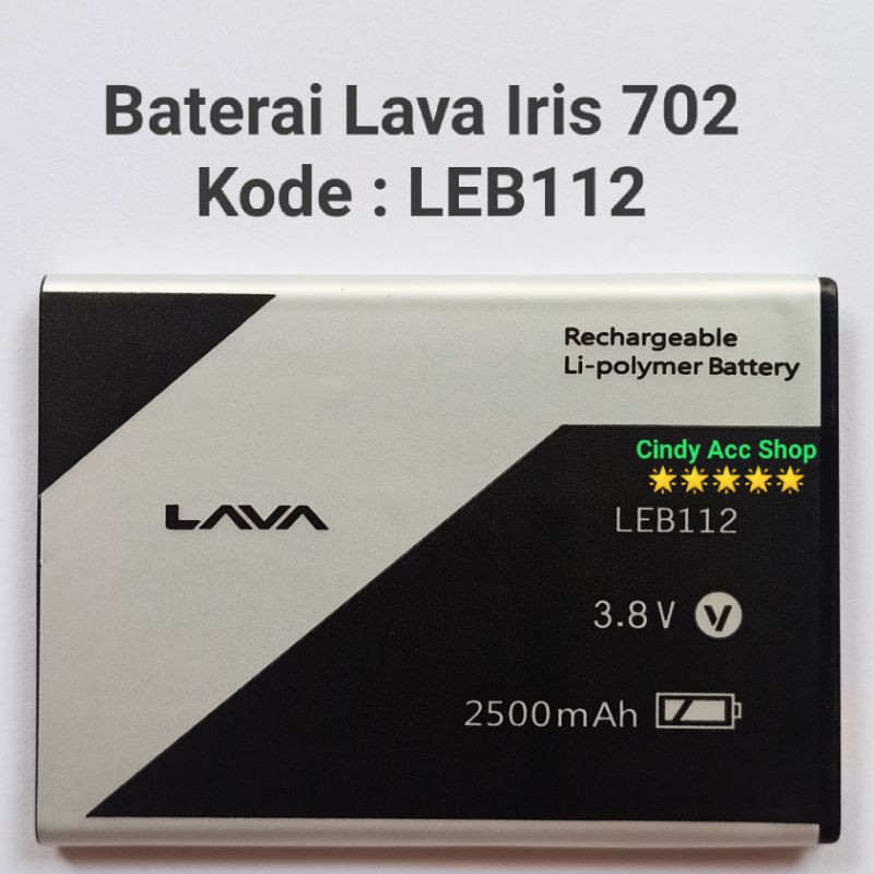 Baterai Lava Iris 702 LEB112 Battery Batre Original