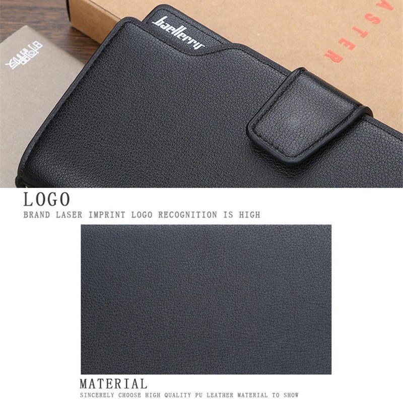 Dompet Kulit Import Unisex Panjang Wanita Bisa Pria Baellerry Original Banyak Slot