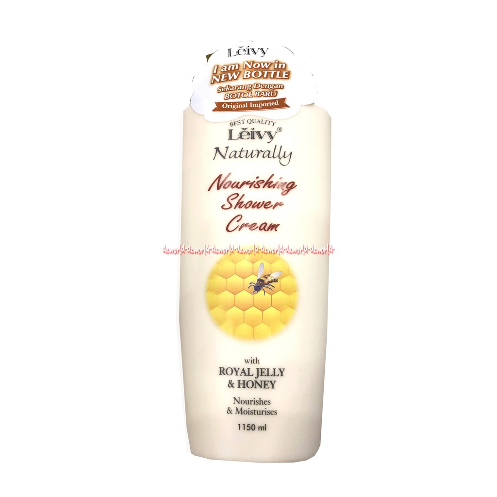 Leivy Naturally Nourishing Shower Cream Royal Jelly Honey 1150ml Sabun Mandi