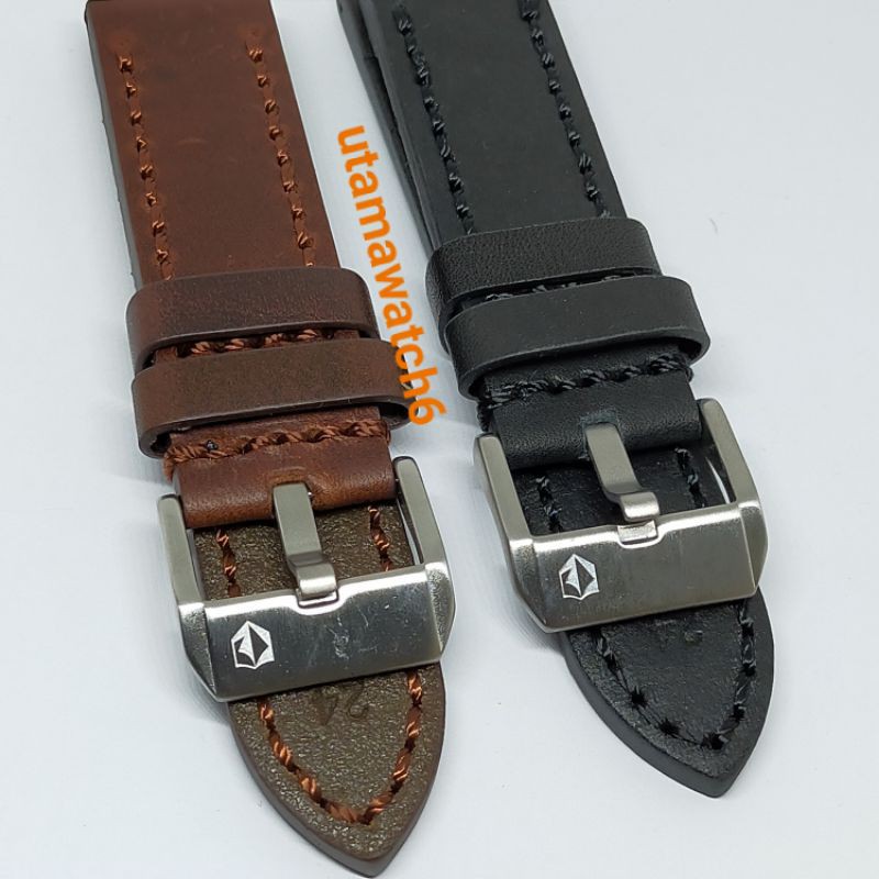 TALI Jam tangan kulit expedition 22mm 24mm hitam coklat Strap tali jam super kuality