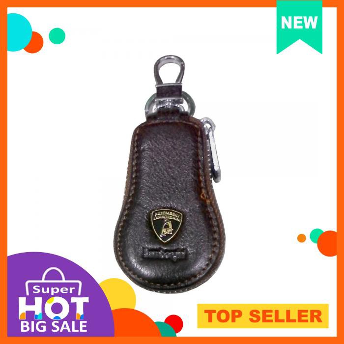 Dompet Dan Gantungan Lonjong Kunci Mobil Logo Lamborghini V3 Key Chain