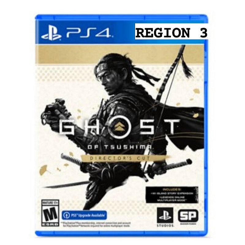 Ghost of Tsushima Directors Cut PS4 Region 3 Asia Kaset GOT Director's Cut Playstation PS 4 5 CD BD Game Games PS4 PS5 Director cuts + dlc iki island susima tsusima tshusima