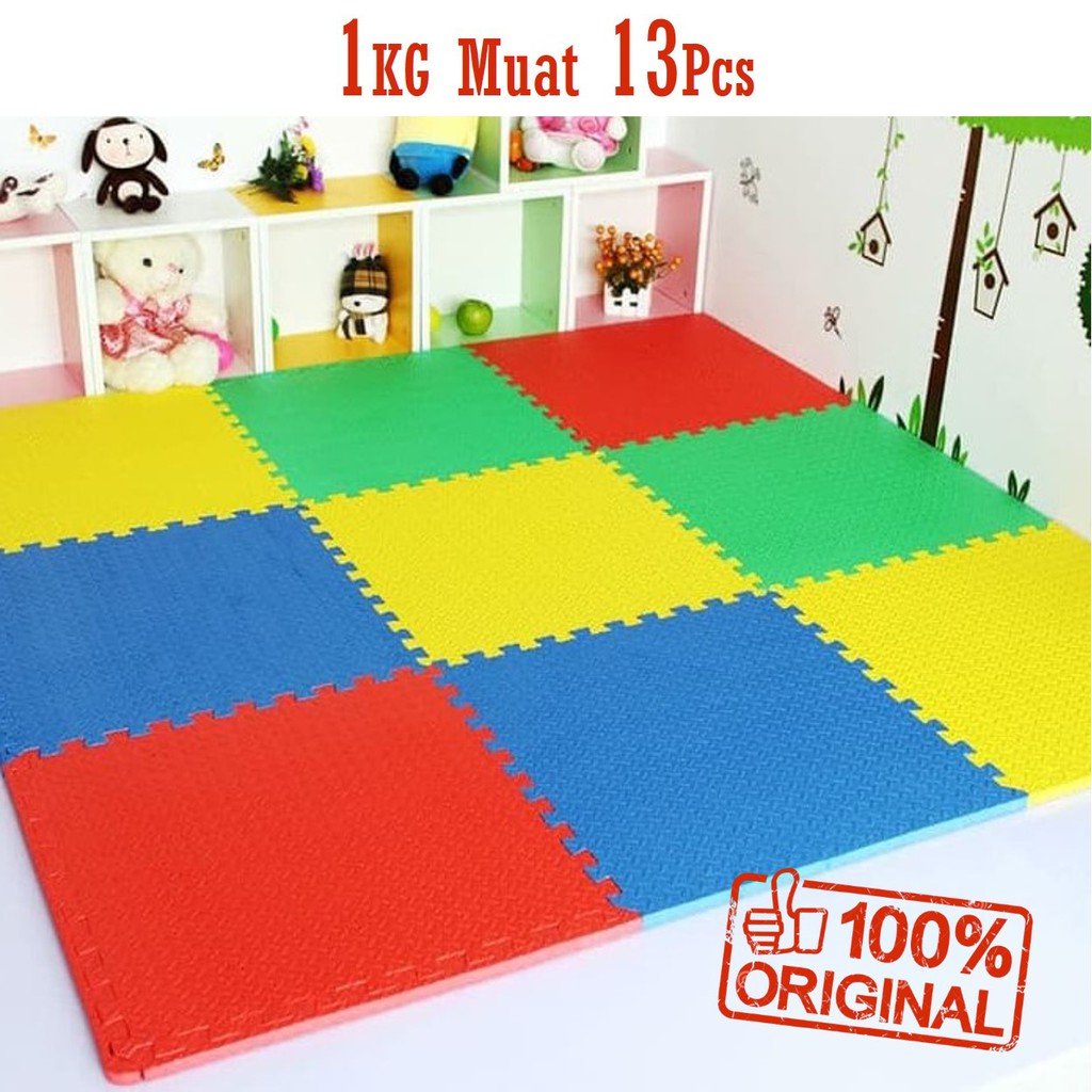 EVAMAT PUZZLE  SATUAN MATRAS  POLOS 30X30CM KARPET EVAMATS 