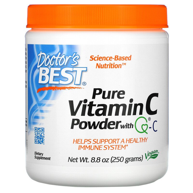 Doctor's Best, Pure Vitamin C Powder with Q-C Bubuk Vitamin C Murni 250gr