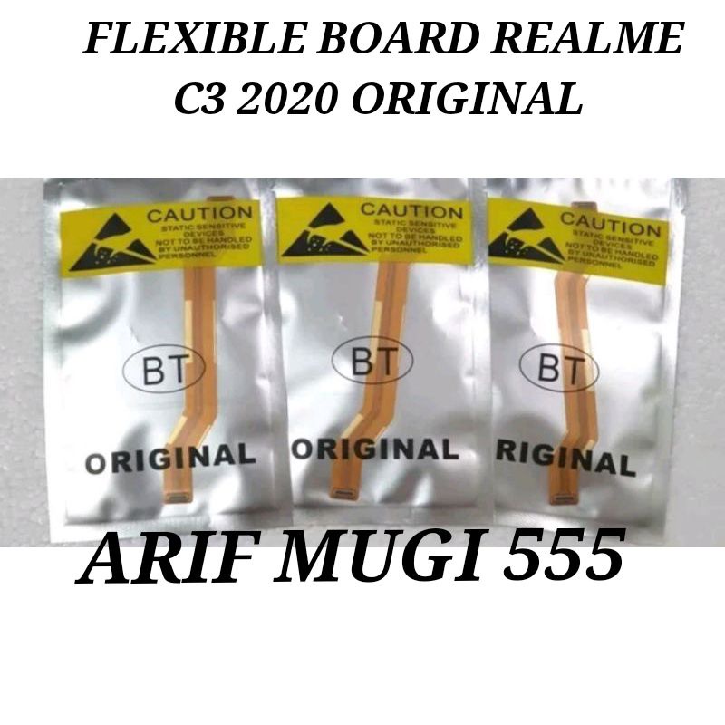 Flexible Fleksibel Main Board Tengah Conect Lcd Realme C3 2020 Original