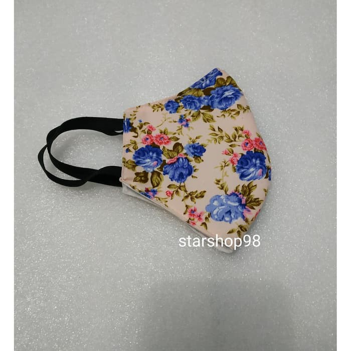 Masker Polusi Bahan katun 2 Lapis motif