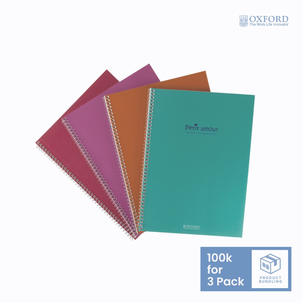 

Buku Tulis Notebook Jurnal Oxford Petit Amour Spiral B5 (get 3pack)