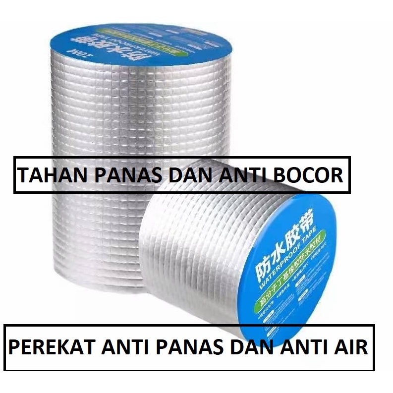 waterproof tape lakban anti bocor perekat aluminium karet tahan panas