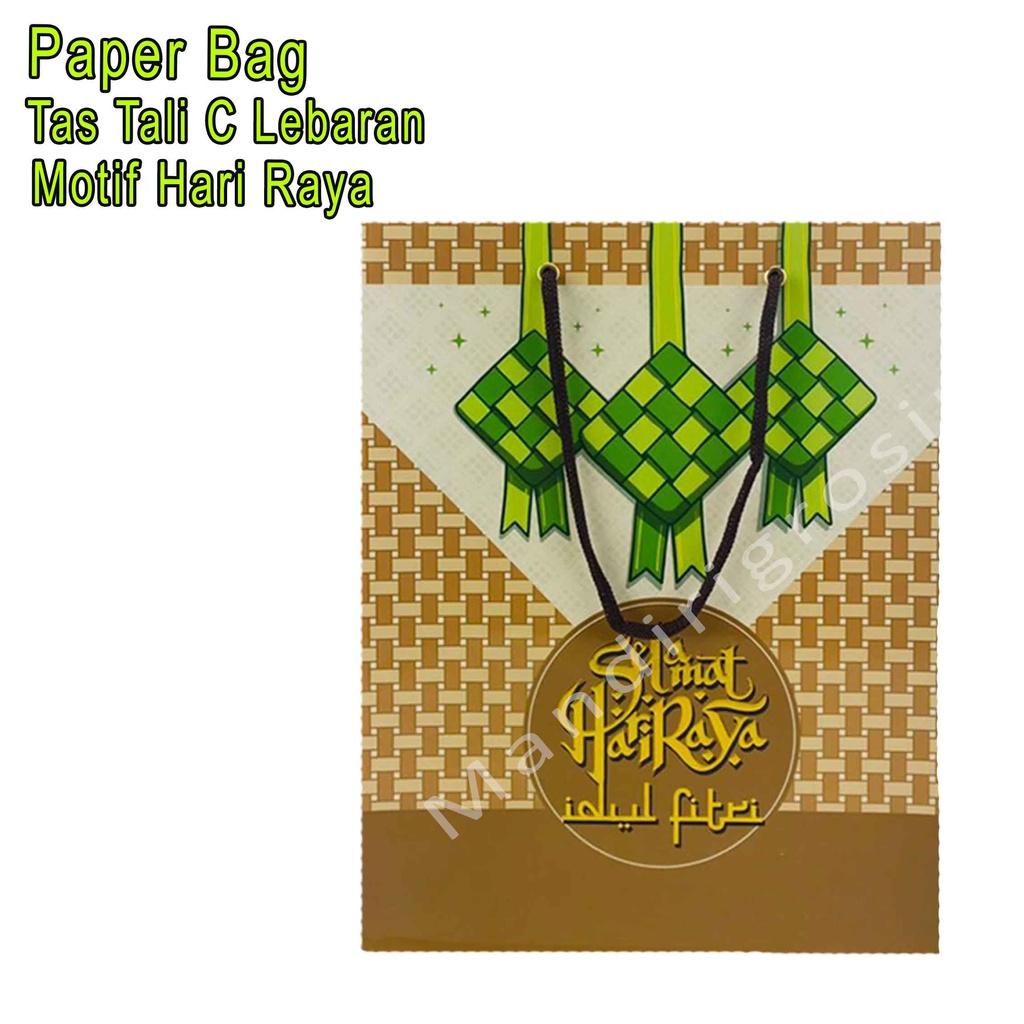 Tas Tali C Lebaran * Kiky * Tas Motif Hari Raya * 330x265x135mm