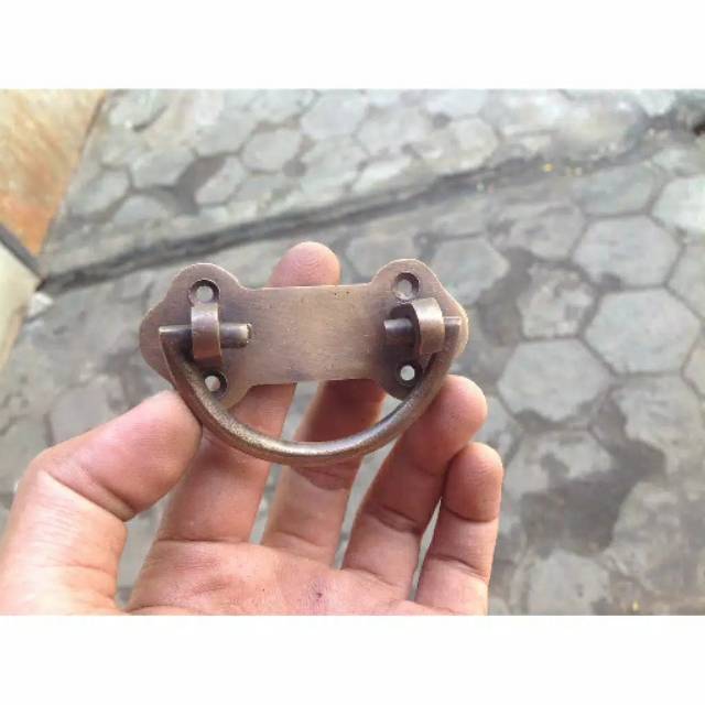 Handle / Tarikan Laci Lemari Jendela Pintu Rumah Kitchen Set Kuningan Antik 12cm