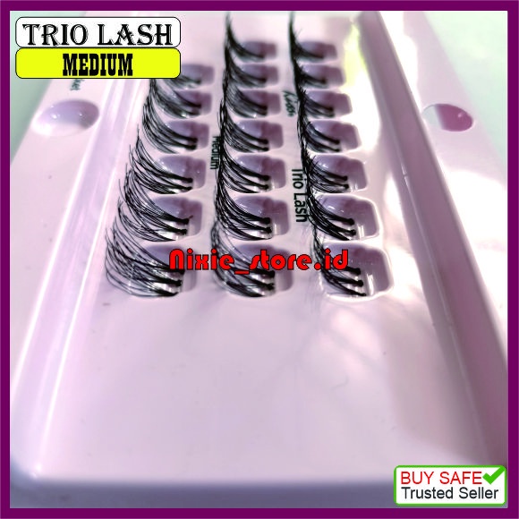 Eyelash Extension Bulumata tanam TRIO LASH RIngan Natural Kulaitas Export