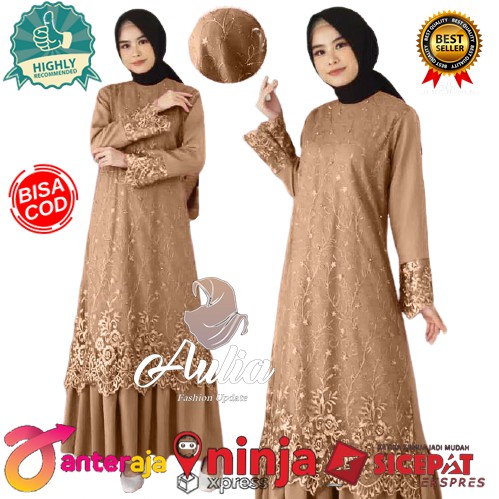 [READY JUMBO] TERMURAH Bayar COD / GAMIS BROKAT -GAMIS TERBARU 2022- PAKAIAN MUSLIMAH - ARMELA GAMIS