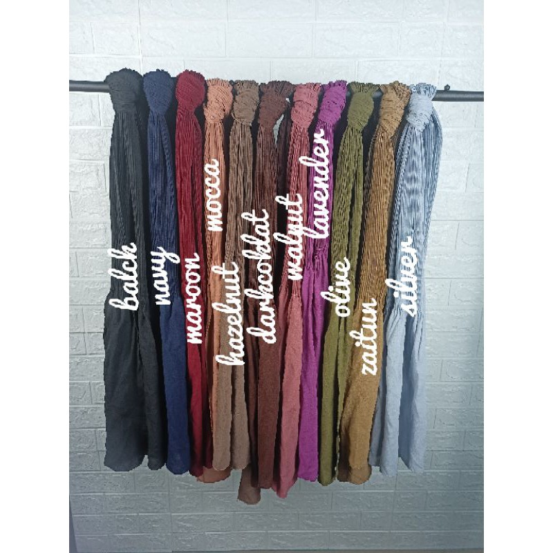 PASHMINA PLISKET TERMURAH DIAMOND 180x75cm-1