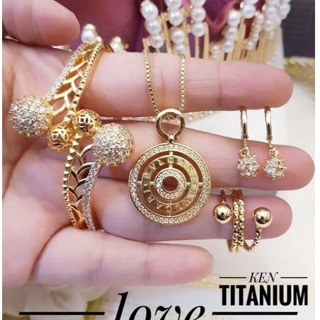 TiTanium set perhiasan wanita R28