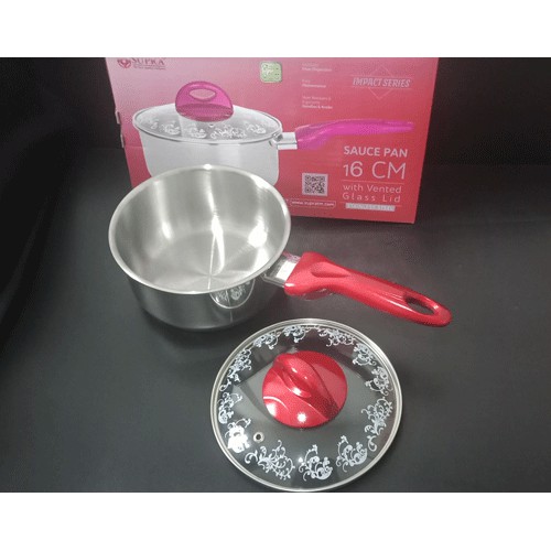 Panci Susu Supra Sauce Pan 16cm Impact Series Induksi Induction Stainless