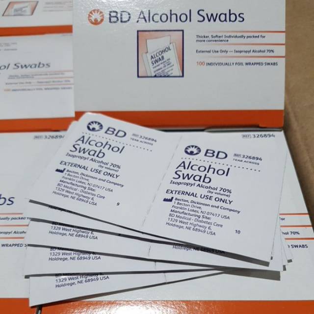 Alkohol Swab BD / BD Alkohol Swab / Tissue Alkohol