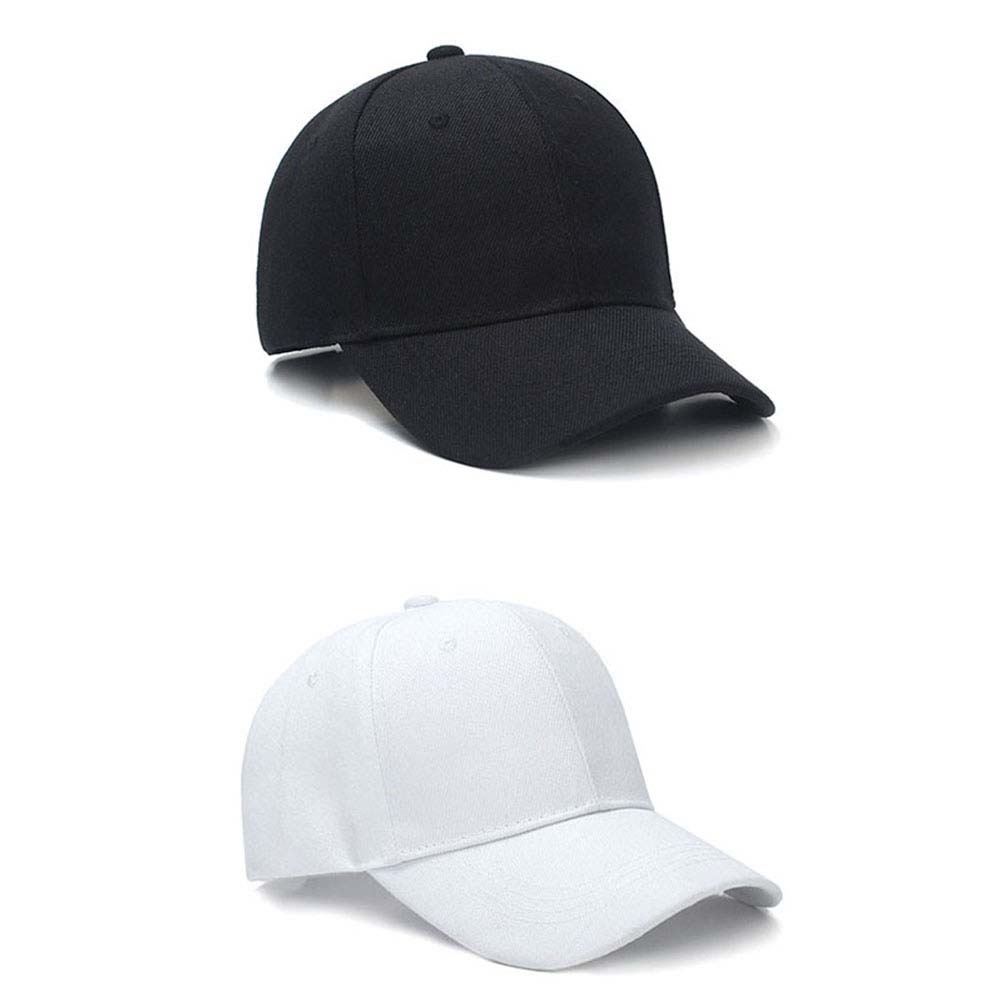 Topi Baseball Warna Polos Gaya Korea Untuk Olahraga