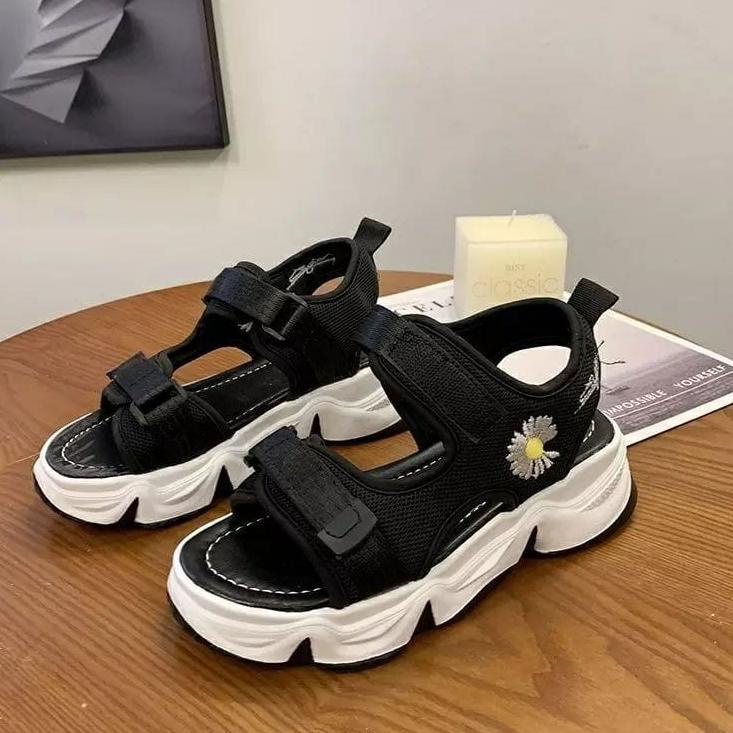 Penjualan Terbanyak.. SAN Collection - Sandal Wanita Kasual Seojin / Sendal Gunung Korea 2021/ Sanda