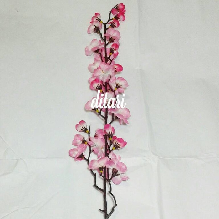 RUMAH TANGGA DEKORASI BUNGA SAKURA/BUNGA PLASTIK/DEKORASI RUMAH/BUKET