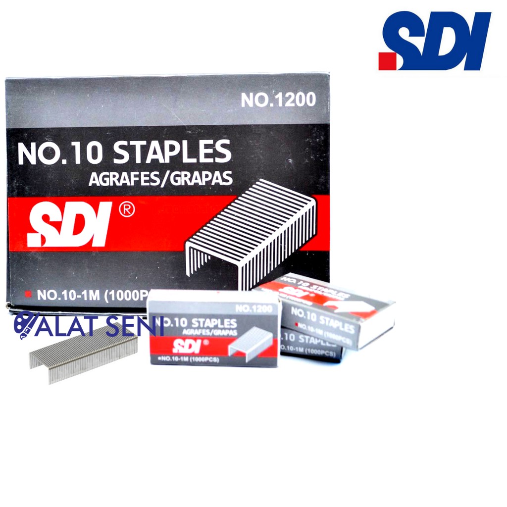 

SDI isi staples No.10 - 1200 / staples SDI kecil isi 1000pcs