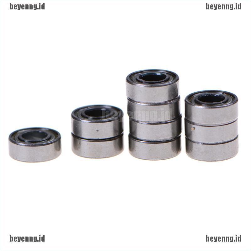 Bey 10pcs Mr115Zz Miniatur Bearing Segel Karet Bahan Metal Ukuran 5x11 X 4mm