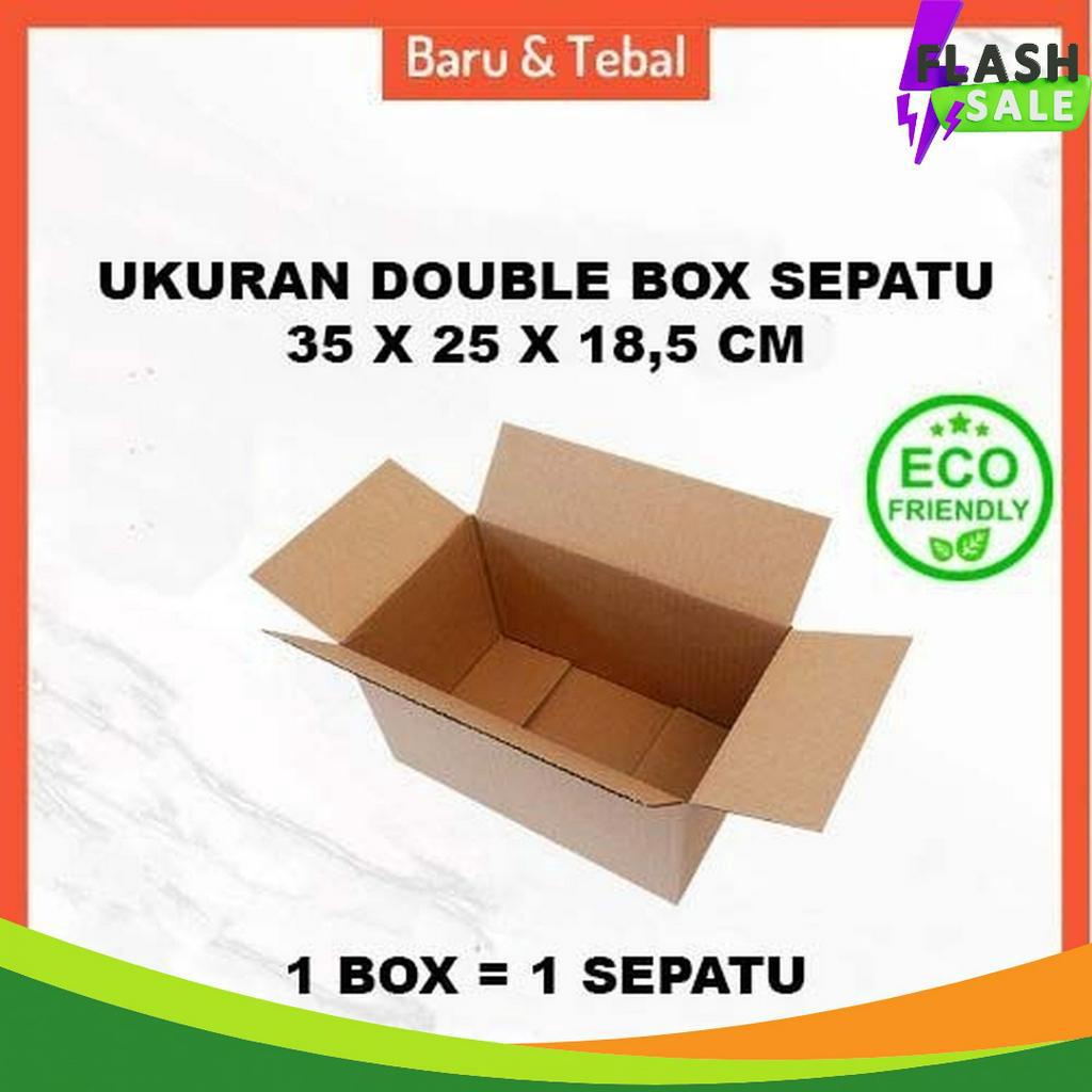 

PROMO Double Box Kardus Sepatu Maksimal Untuk 1 Sepatu