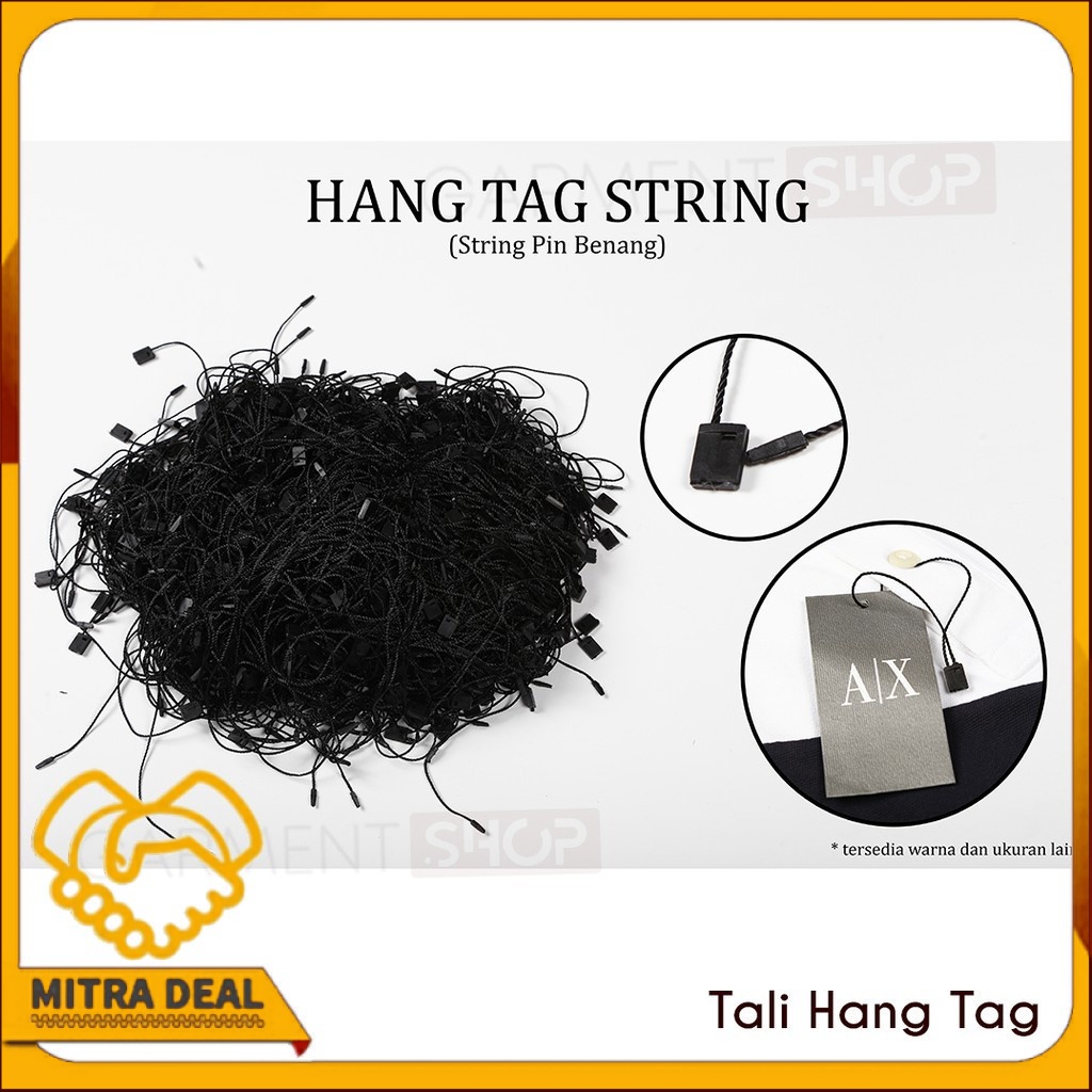 

[COD] Hang Tag String Hitam / Tali Hang Tag Hitam (1000pcs)