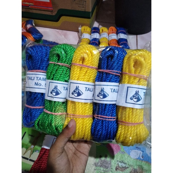 TALI TAMBANG TALI TAMPAR NILON 5 MM -/+ 9 METER