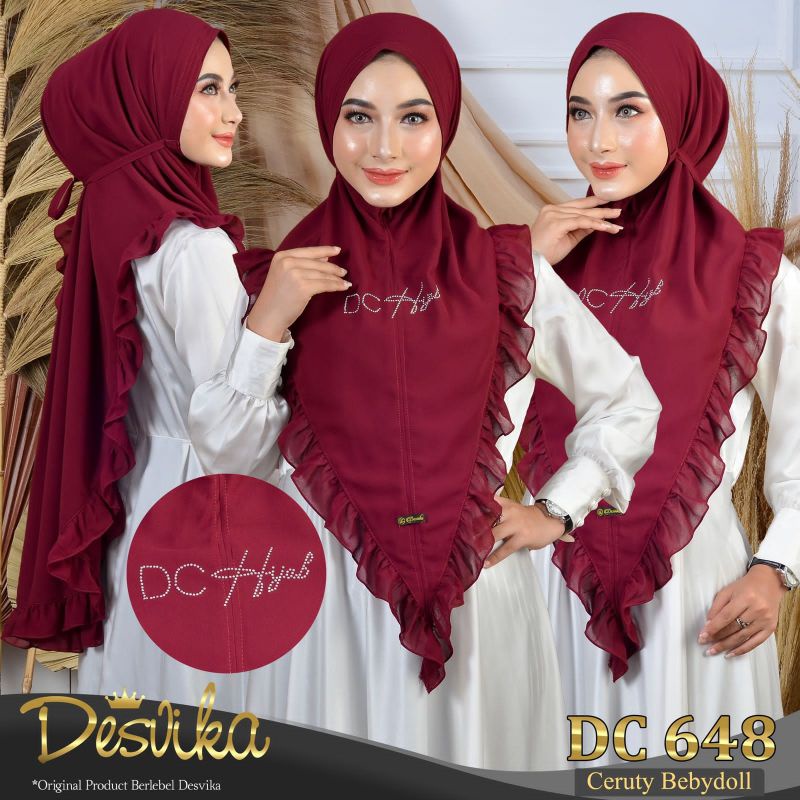 DESVIKA 648 | JILBAB DESVIKA ORI | DC DESVIKA | JILBAB INSTAN POLOS