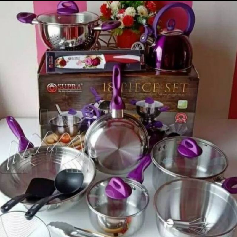 Cookware set 18 pcs supra