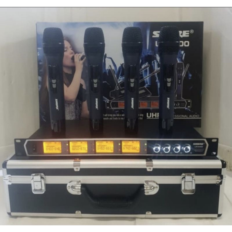 MIC WIRELESS SHURE UR4400HH / UR 4400HH / UR4400 HH 4BH MIC PEGANG