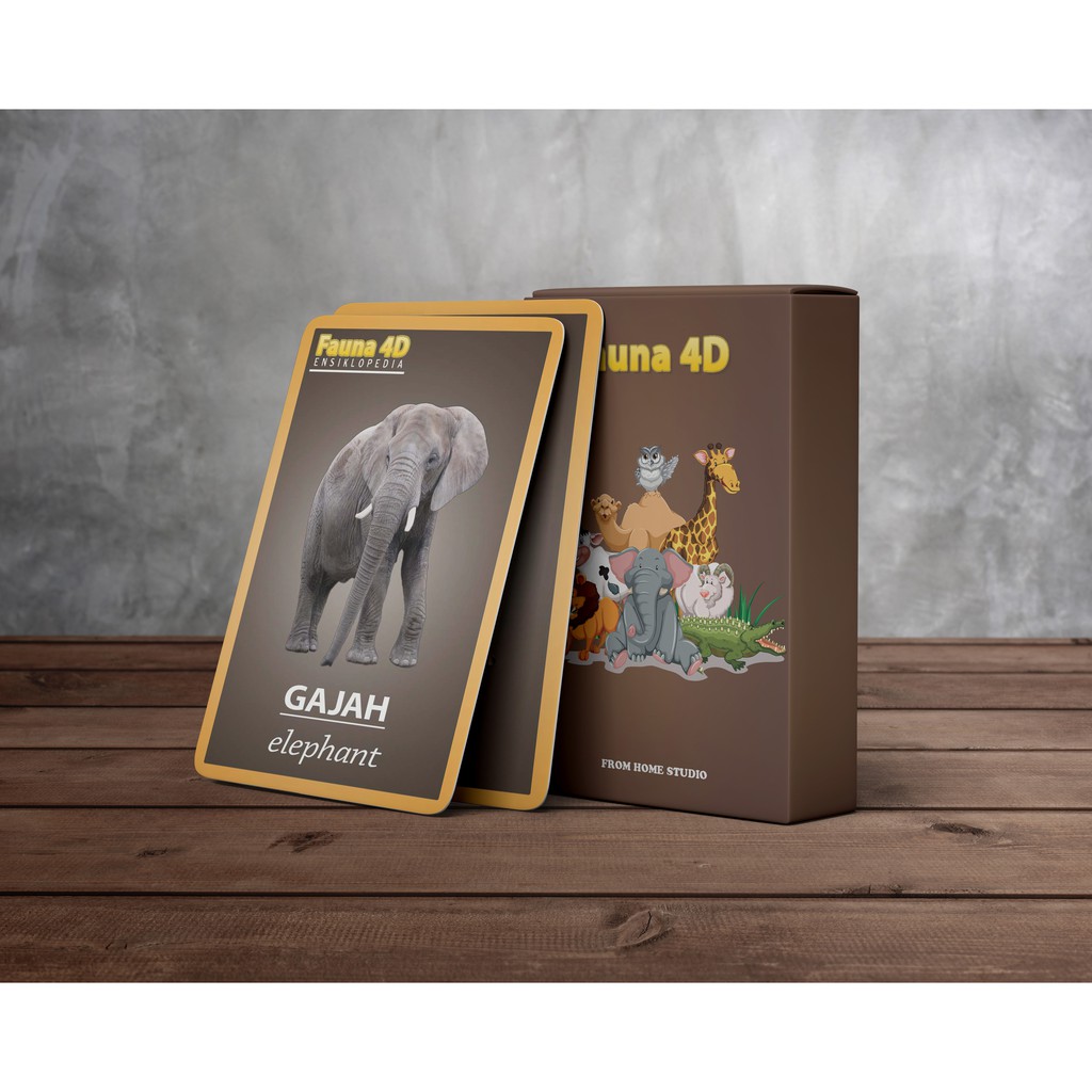 Kartu Fauna 4D Ensiklopedia