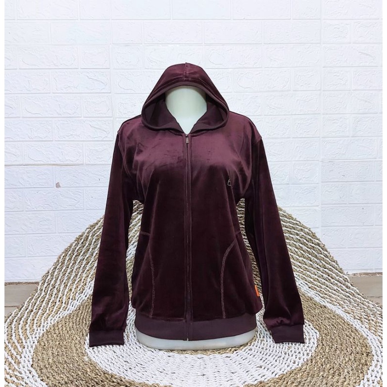 BEBE bludru Import casual DARK MAROON