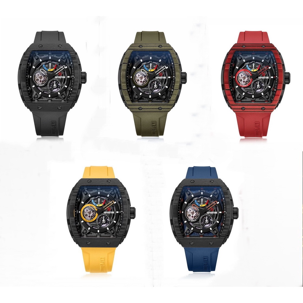 Expedition Carbon Titanium 6782MAR Limited Edition Jam Tangan Pria