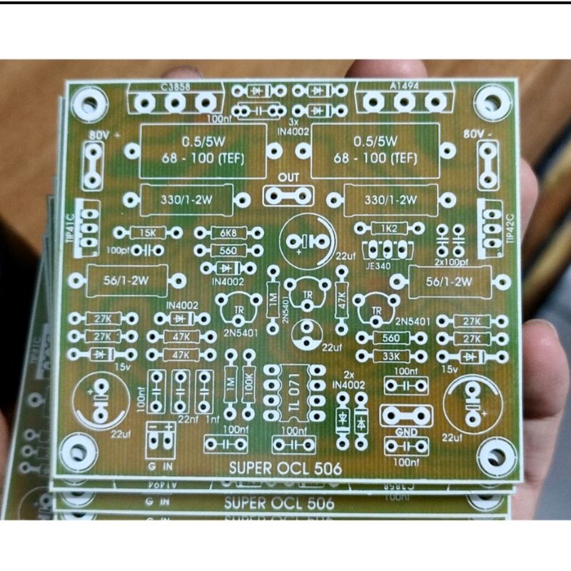 Jual Pcb socl 506 pcb fiber fr4 pcb driver amplifier | Shopee Indonesia