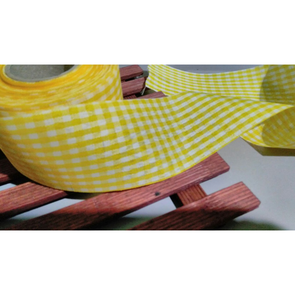 

Pita 2 inch Gingham 5 cm Kuning